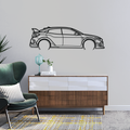 Honda Civic FK8 Type R detaillierte Wandbild Silhouette