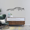 Mercedes AMG GTR detaillierte Wandbild Silhouette